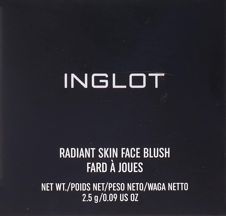 Róż do policzków - Inglot Radiant Skin Face Blush — Zdjęcie N6