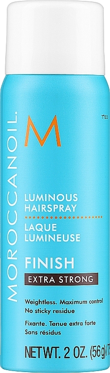 Ekstramocny lakier nabłyszczający do włosów - Moroccanoil Luminous Hairspray Extra Strong Finish 