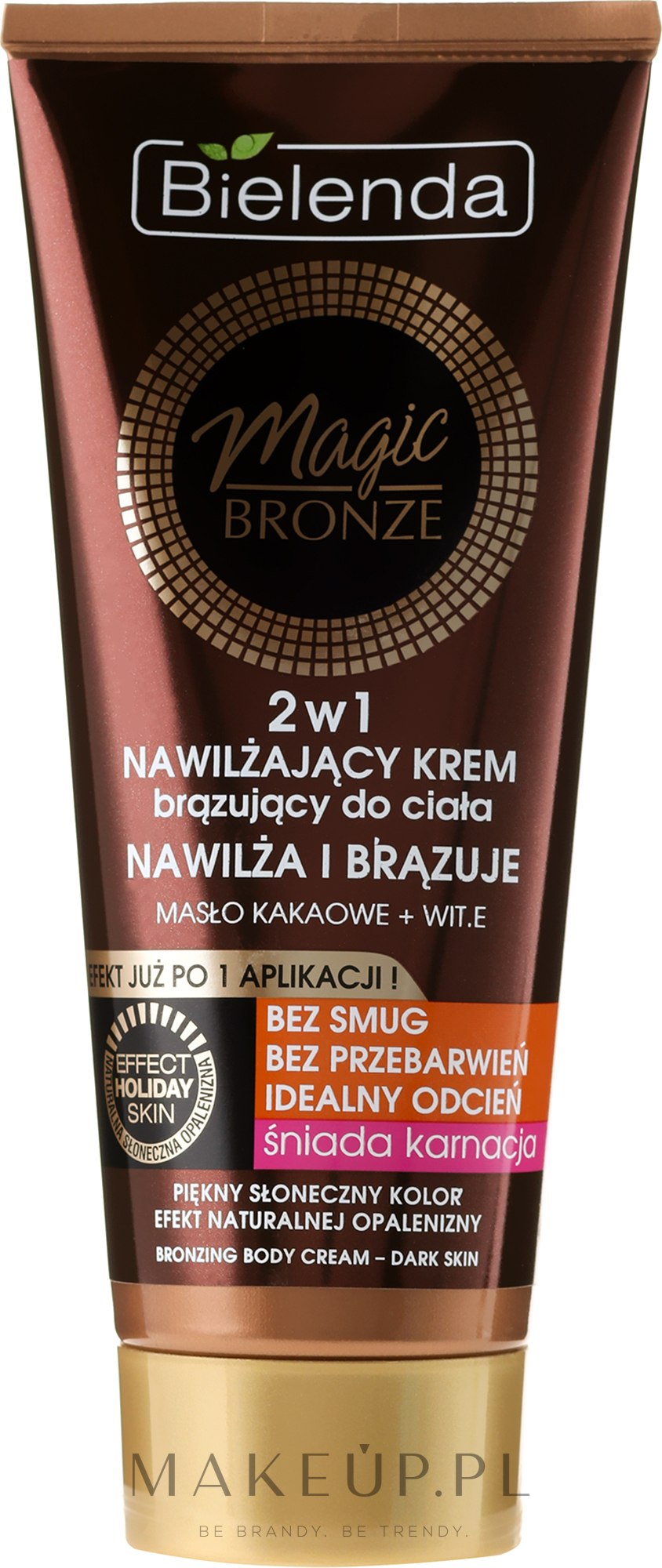 Bielenda Magic Bronze Nawilżający Krem Brązujący Do Ciała 2 W 1 Śniada Karnacja Makeuppl 