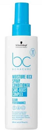 Nawilżająca odżywka w sprayu do włosów suchych i normalnych - Schwarzkopf Professional BC Moisture Kick Spray Conditioner Care-boost Complex — Zdjęcie N1