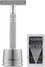 Kup Maszynka do golenia z pięcioma zapasowymi ostrzami i podstawką AS-D2S - Feather