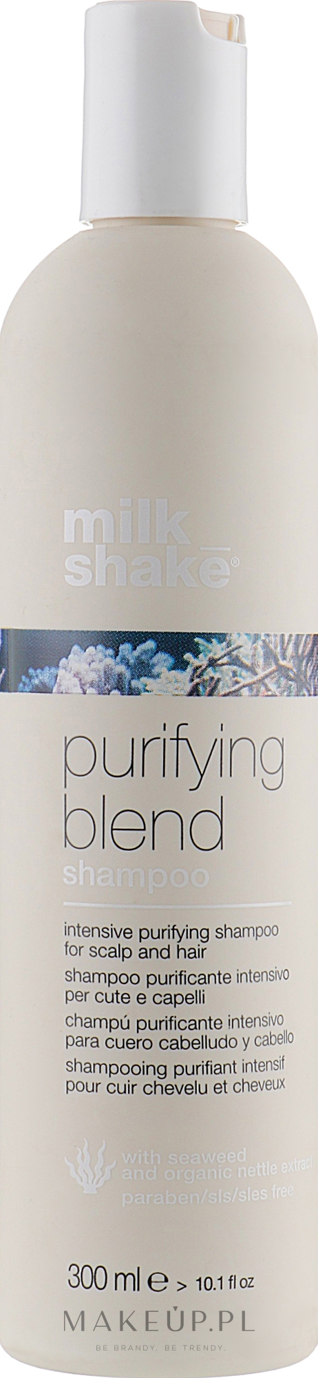 Intensywnie oczyszczający szampon przeciwłupieżowy - Milk Shake Purifying Blend Shampoo — Zdjęcie 300 ml