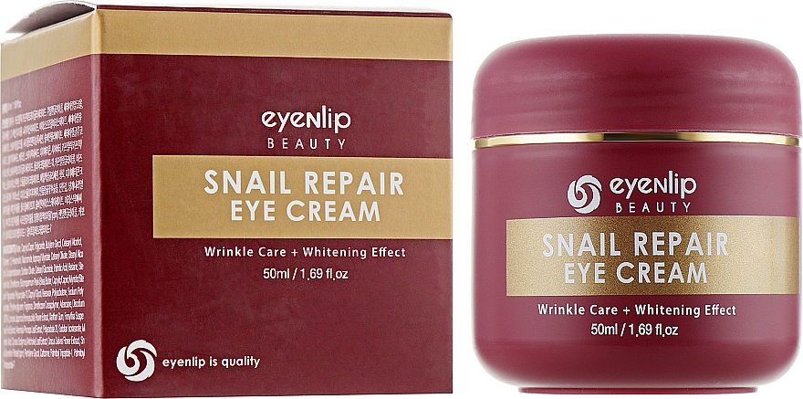 Rewitalizujący krem pod oczy ze śluzem ślimaka - Eyenlip Snail Repair Eye Cream — Zdjęcie N1