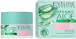 Kup Nawilżająco-łagodzący krem-żel do twarzy - Eveline Cosmetics Organic Aloe + Collagen