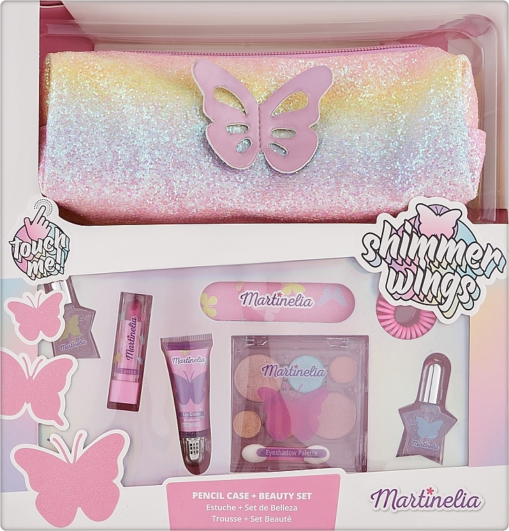 Zestaw, 8 produktów - Martinelia Shimmer Wings Pencil Case & Beauty Set — Zdjęcie N1