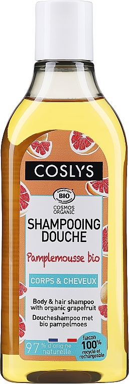 Organiczny szampon do ciała i włosów z grejpfrutem, bez dodatku mydła - Coslys Body And Hair Shampoo Grapefruit — Zdjęcie N1