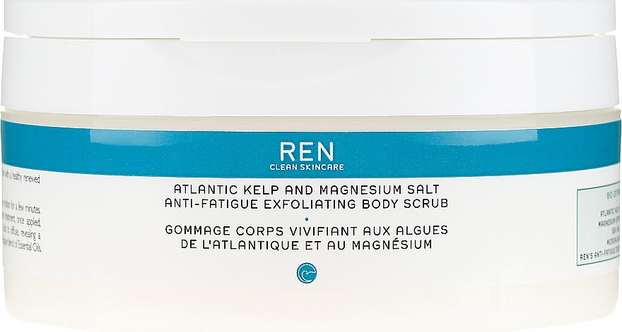 Odświeżający peeling solny do ciała - Ren Atlantic Kelp And Magnesium Salt Anti-Fatigue Exfoliating Body Scrub — Zdjęcie N1