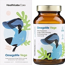 Suplement diety Kwasy tłuszczowe Omega 3 DHA z alg morskich - Health Labs Care OmegaMe Vege — Zdjęcie N2