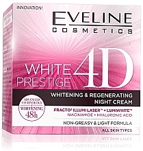 Kup Krem do twarzy na noc - Eveline Cosmetics White Prestige 4D Whitening & Regenetating Night Cream