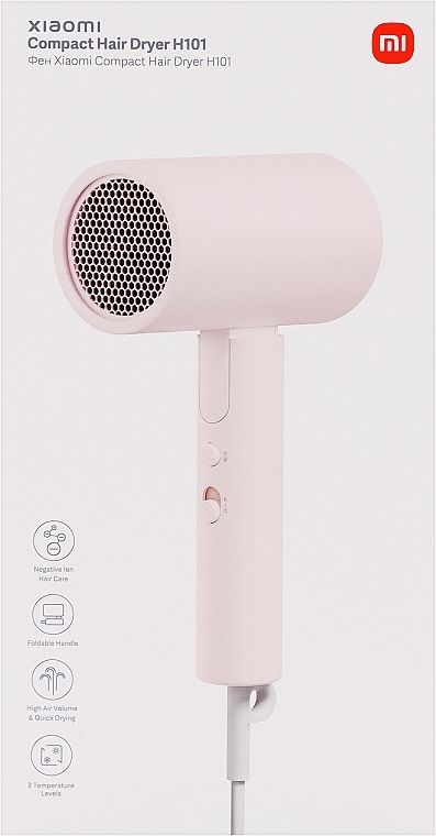 Suszarka do włosów - Xiaomi Compact Hair Dryer H101 Pink EU — Zdjęcie N2