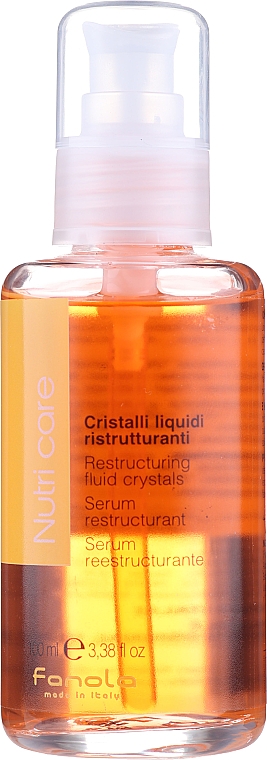 Rekonstruujące serum do włosów suchych - Fanola Nutry Care Restructuring Fluid Crystals — Zdjęcie N1