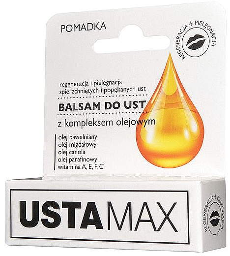 Balsam do ust z kompleksem olejków - MaXmedical UstaMax Lip Balm With Oil Complex — Zdjęcie N1