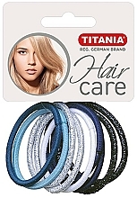 Gumki do włosów, 4 cm, 9 szt., kolorowe - Titania — Zdjęcie N1