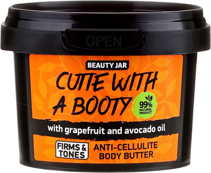 Antycellulitowe masło do ciała z grejpfrutem i olejem z awokado - Beauty Jar Anti-Cellulite Body Butter — Zdjęcie N1
