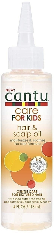 Olejek do włosów i skóry głowy - Cantu Care For Kids Hair & Scalp Oil — Zdjęcie N1