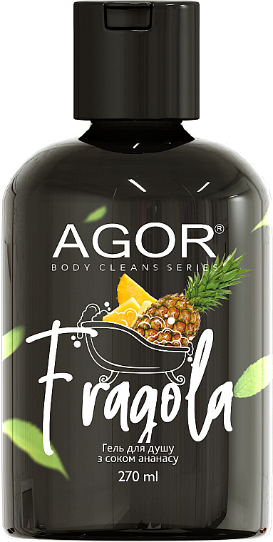 Żel pod prysznic z sokiem ananasowym	 - Agor Body Cleans Series Fragola Shower Gel — Zdjęcie N1