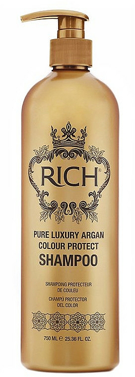 Szampon chroniący kolor włosów z olejem arganowym - Rich Pure Luxury Argan Colour Protect Shampoo — фото N2