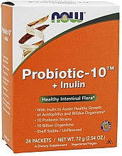 Probiotyki z inuliną w saszetkach - Now Foods Probiotic-10 + Inulin — фото N3