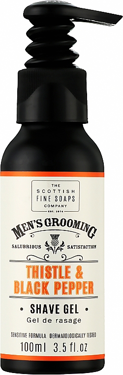 Żel do golenia - Scottish Fine Soaps Men’s Grooming Thistle & Black Pepper Shave Gel