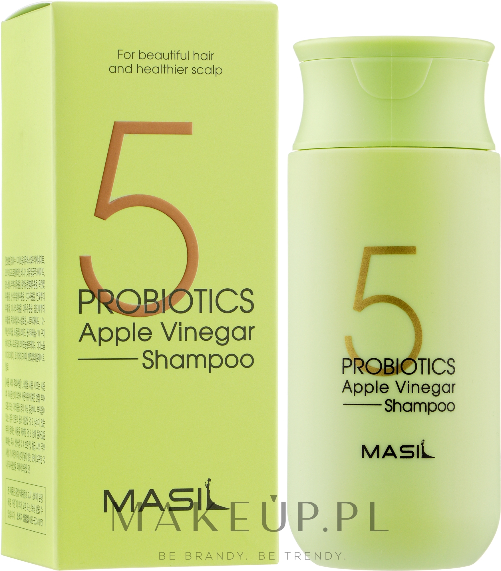 Łagodny szampon bezsiarczanowy z probiotykami i octem jabłkowym - Masil 5 Probiotics Apple Vinegar Shampoo — Zdjęcie 150 ml