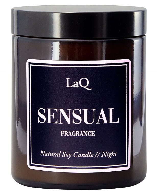 Naturalna nocna świeca sojowa - LaQ Sensual Night — Zdjęcie N1
