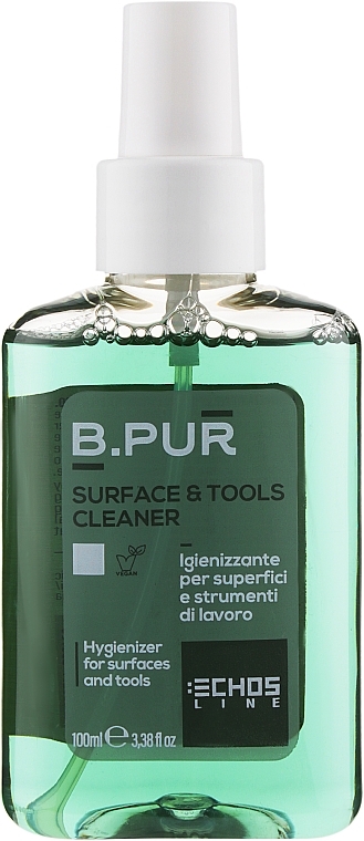 Spray dezynfekujący do narzędzi i powierzchni - Echosline B.Pur Surface & Tools Cleaner — Zdjęcie N1