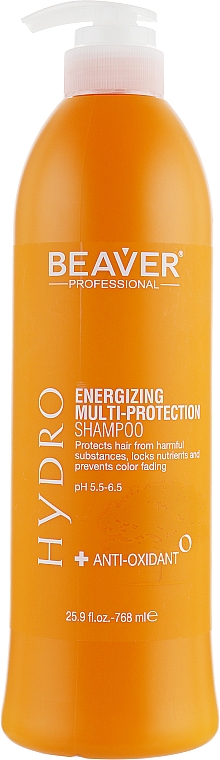 Szampon multiochronny z filtrem UV - Beaver Professional Hydro Shampoo — Zdjęcie N3