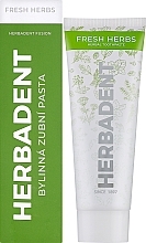 Pasta do zębów Świeże zioła - Herbadent Fresh Herbs Herbal Toothpaste — Zdjęcie N2