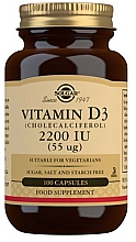 Witamina D3 suplement diety, 55 mcg - Solgar Vitamin D3 2200 IU — Zdjęcie N2