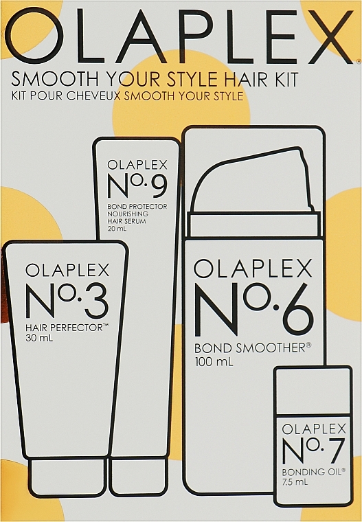 Zestaw (h/elixir 30 ml + h/ser 20 ml + h/cr 100 ml + h/oil 7.5 ml) - Olaplex Smooth Your Style Hair Kit  — Zdjęcie N1