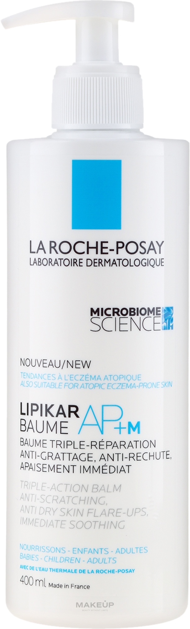 PRZECENA! Regenerujący balsam do ciała o potrójnym działaniu - La Roche-Posay Lipikar Baume AP+M Triple-Action Balm * — Zdjęcie 400 ml
