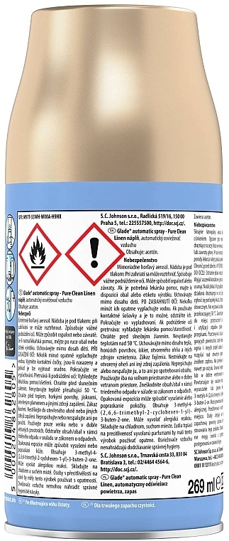 Wymienny pojemnik do automatycznego odświeżacza powietrza - Glade Automatic Spray Pure Clean Linen — Zdjęcie N2