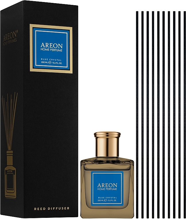 Dyfuzor zapachowy Blue Crystal, PSB06 - Areon Home Perfume Blue Crystal Reed Diffuser — Zdjęcie N2