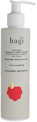 Prebiotyczny jogurt do ciała Boso po mchu - Hagi Natural Probiotic Body Jogurt Berry Lovely — Zdjęcie N1