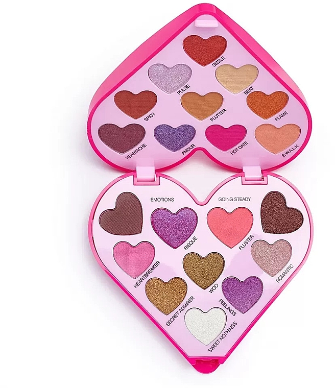 Paleta cieni do powiek - I Heart Revolution Heartbeats Eyeshadow Palette — Zdjęcie N3