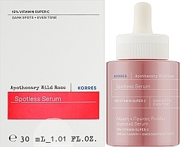 Dwufazowe serum do twarzy - Korres Apothecary Wild Rose Spotless Serum 15% Vitamin Super C  — Zdjęcie N2