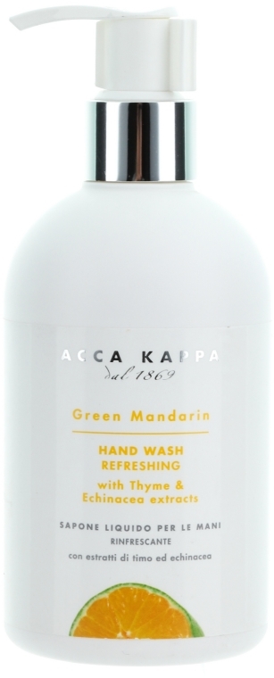 Mydło w płynie do rąk - Acca Kappa Green Mandarin Liquid Hand Wash — Zdjęcie N1