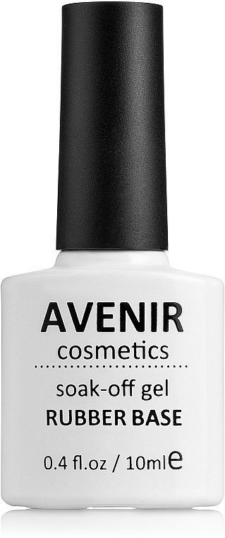 Kauczukowa baza do manicure - Avenir Cosmetics Soak-off Rubber Base — Zdjęcie N1