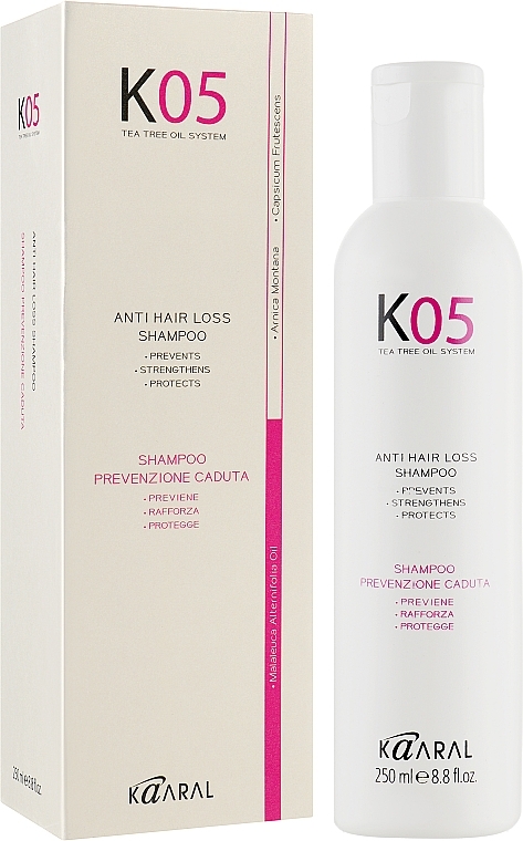 Szampon stymulujący porost włosów - Kaaral K05 Anti Hair Loss Shampoo — Zdjęcie N4