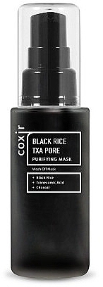 Maska oczyszczająca pory - Coxir Black Rice TXA Pore Furifying Mask — Zdjęcie N1
