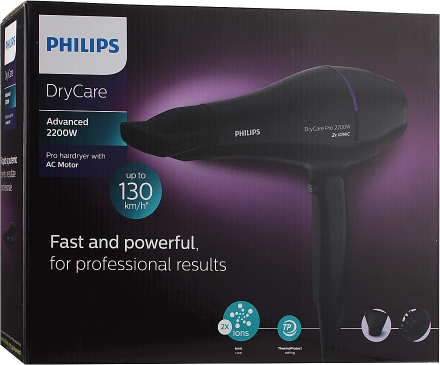 Suszarka do włosów - Philips DryCare Pro BHD274/00 — Zdjęcie N3