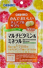 Kompleks witaminowo-mineralny o smaku grejpfruta - Orihiro Multivitamin and Mineral — Zdjęcie N1