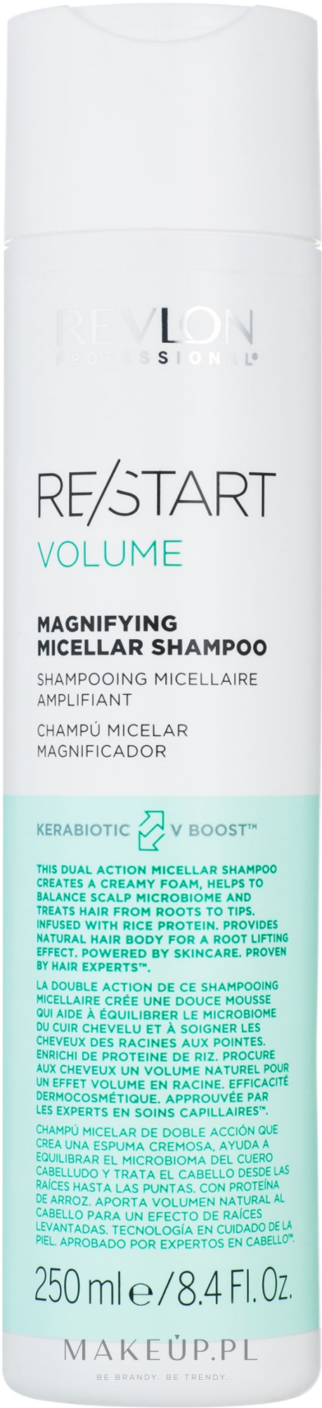 Szampon zwiększający objętość włosów - Revlon Professional Restart Volume Magnifying Micellar Shampoo — Zdjęcie 250 ml