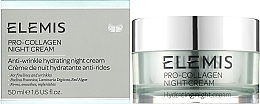 Nawilżający krem-żel do twarzy na noc z kolagenem - Elemis Pro-Collagen Night Cream — Zdjęcie N2