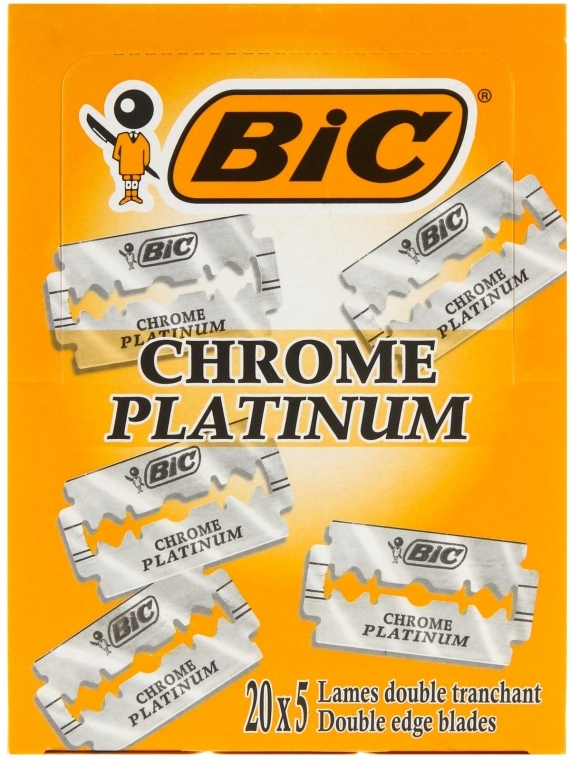 Zestaw żyletek do maszynki do golenia, 100 szt. - Bic Chrome Platinum — Zdjęcie N1
