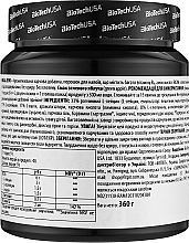 Kompleks aminokwasów w proszku Zielone Jabłko - BioTechUSA BCAA Zero Green Apple Amino Acid Drink Powder  — Zdjęcie N2