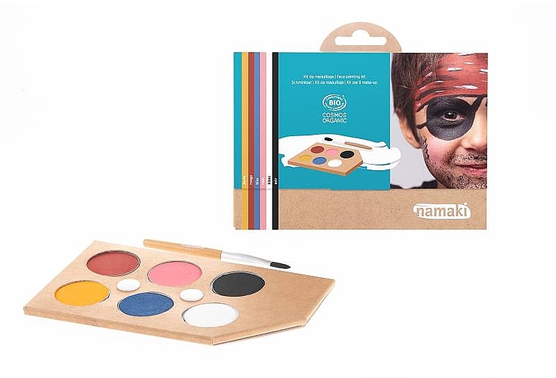 Zestaw do malowania twarzy dla dzieci - Namaki Rainbow 6-Color Face Painting Kit (f/paint/15g + brush/1pc + acc/5pcs) — Zdjęcie N1