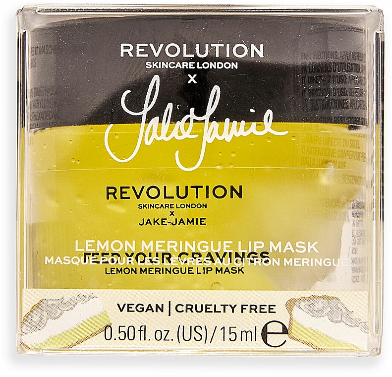 Maska do ust - Revolution Skincare X Jake Jamie Lemon Meringue Lip Mask — Zdjęcie N2