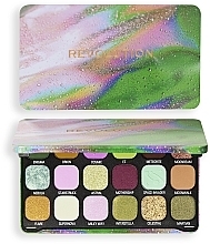 Paleta cieni do powiek - Makeup Revolution Forever Flawless Astro Nova Green Eyeshadow Palette — Zdjęcie N1