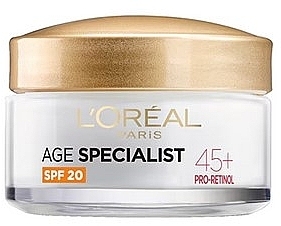 Krem przeciwzmarszczkowy na dzień - L'Oreal Paris Age Specialist Anti-Wrinkle Lifting Care SPF 20 45+  — Zdjęcie N2